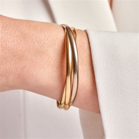 cartier satin trinity bracelet|cartier trinity bracelet used.